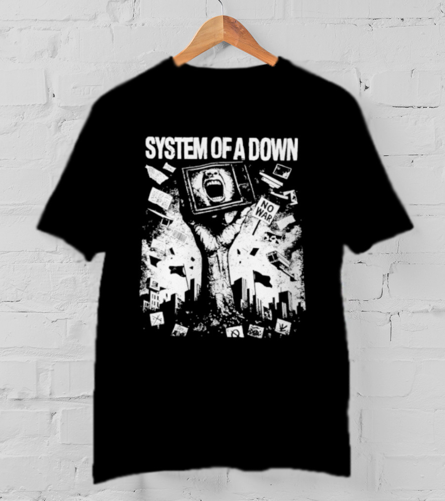 System Of A Down War Protest Television T-Shirt