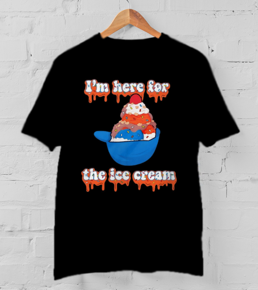 I'm Here For The Ice Cream New York Mets Baseball T-Shirt