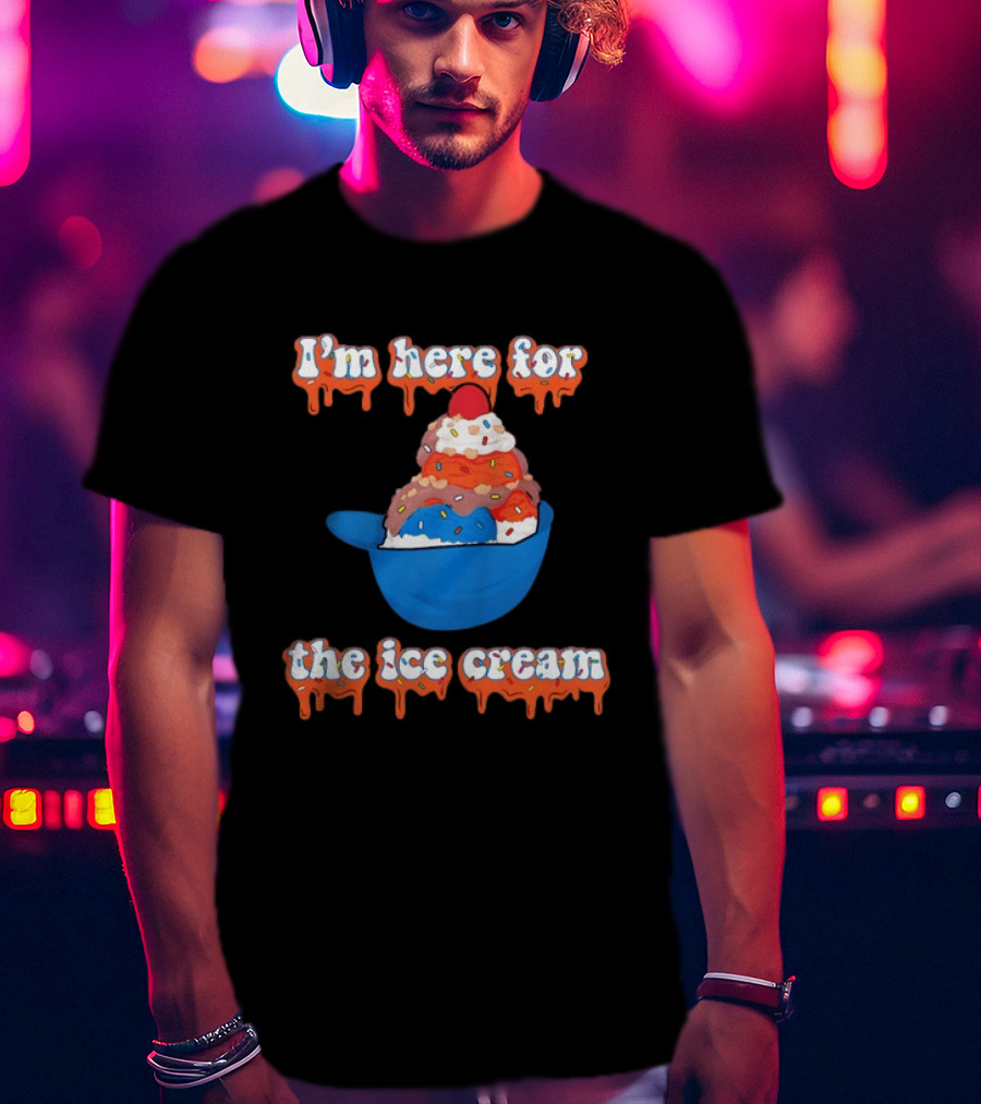 I'm Here For The Ice Cream New York Mets Baseball T-Shirt