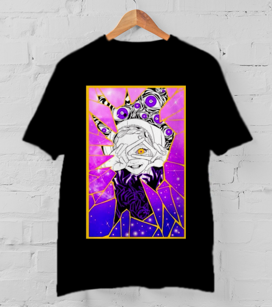 Makima Chainsaw Man Stained Glass Cosmic Galaxy Eyes T-Shirt