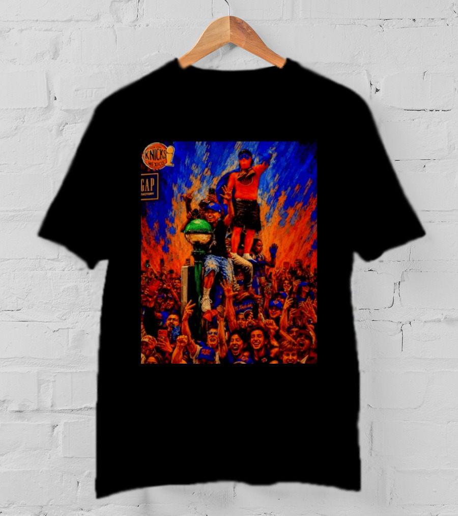 Knicks Fans Celebration New York Subway Graffiti Mexico NBA T-Shirt
