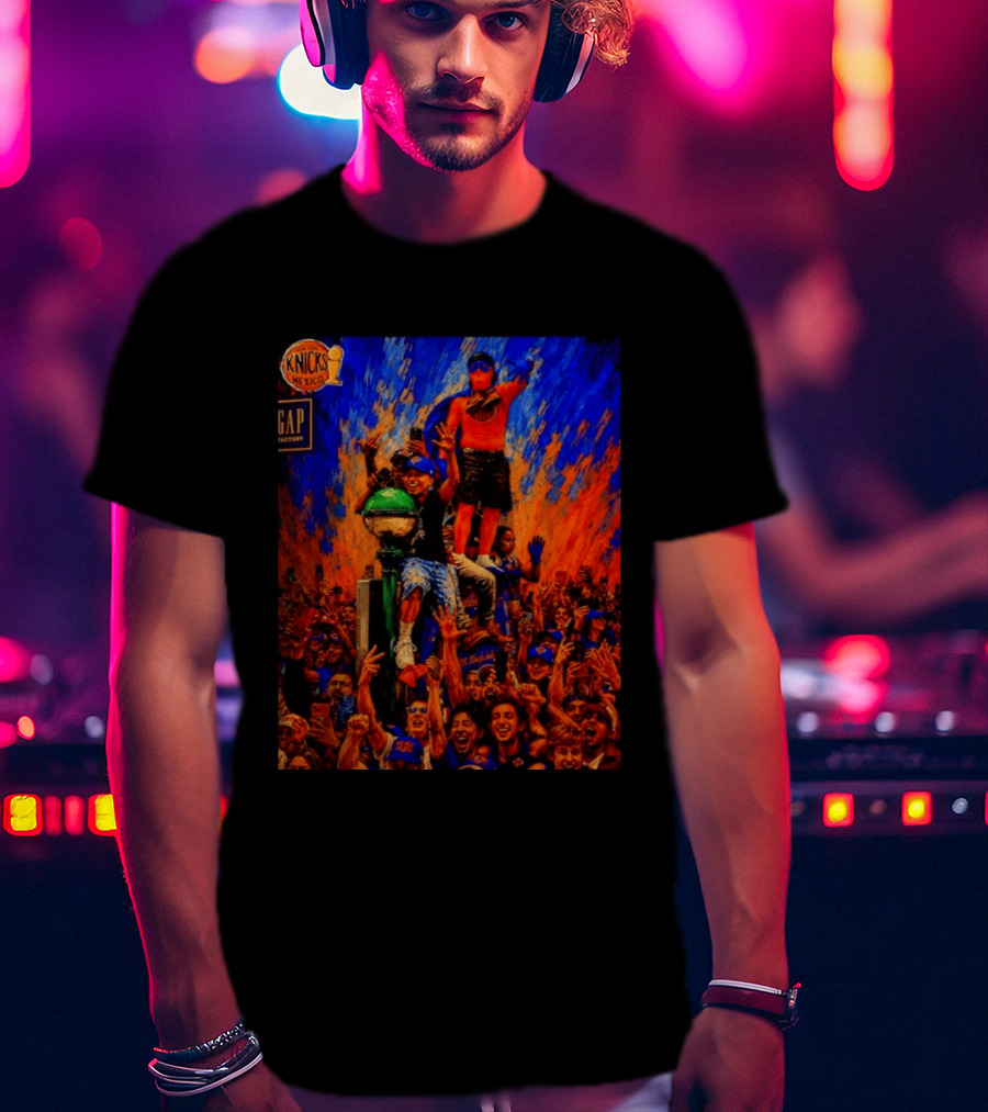 Knicks Fans Celebration New York Subway Graffiti Mexico NBA T-Shirt