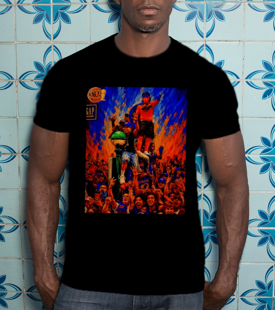 Knicks Fans Celebration New York Subway Graffiti Mexico NBA T-Shirt