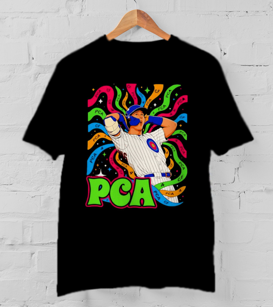 PCA Baseball Player Vibe Retro Style With Cosmic T-Shirt
