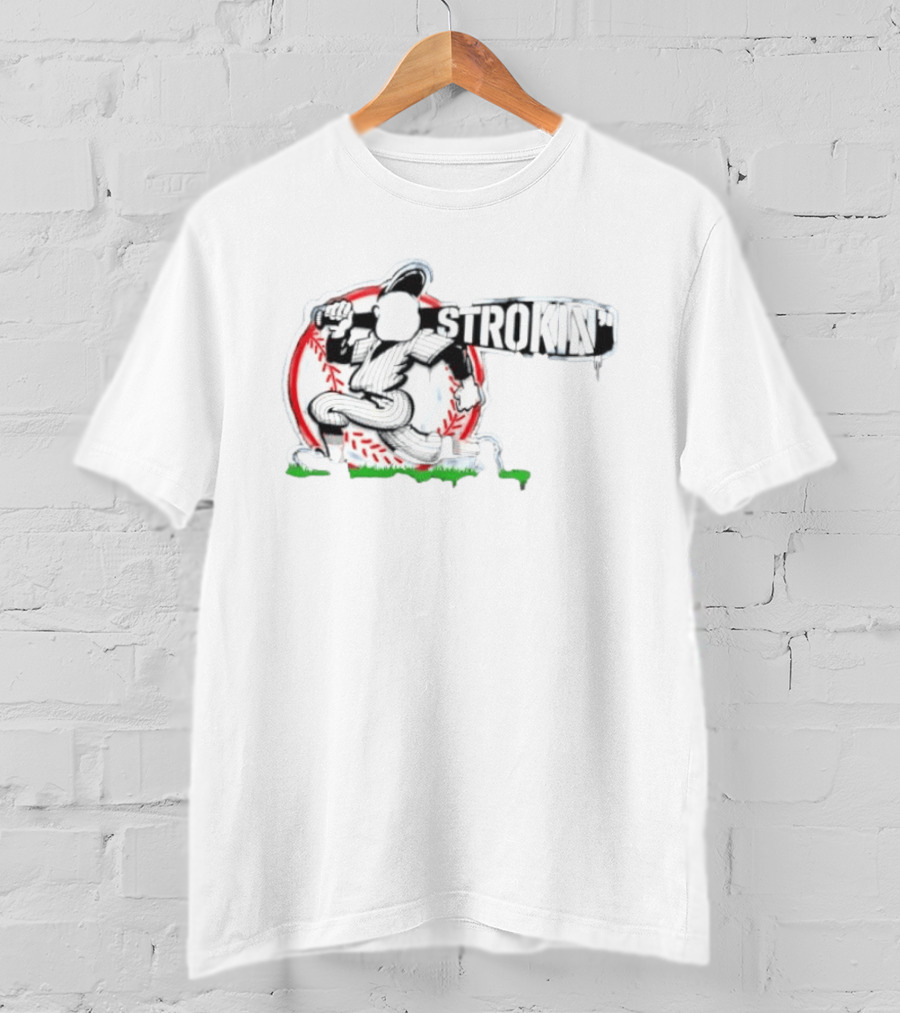 Baseball Player Strokin' Batter MLB Sport Team T-Shirt