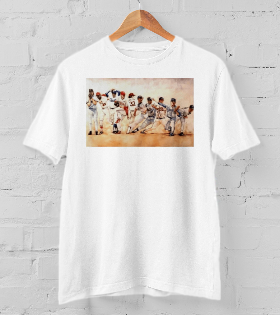 Carlton 32 Philadelphia Baseball Legend MLB Players Painting T-Shirt
