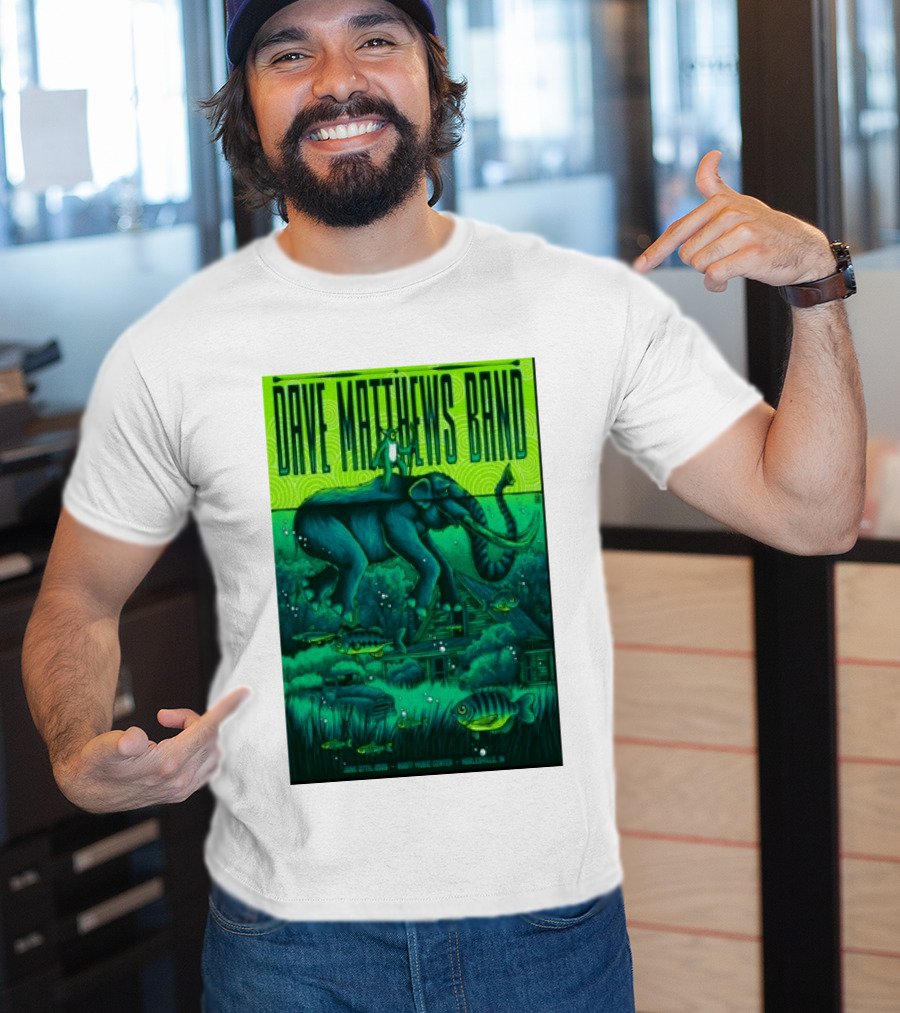 Dave Matthews Band Noblesville IN June 27 2026 Frog Elephant Lillypad Dreamscape T-Shirt