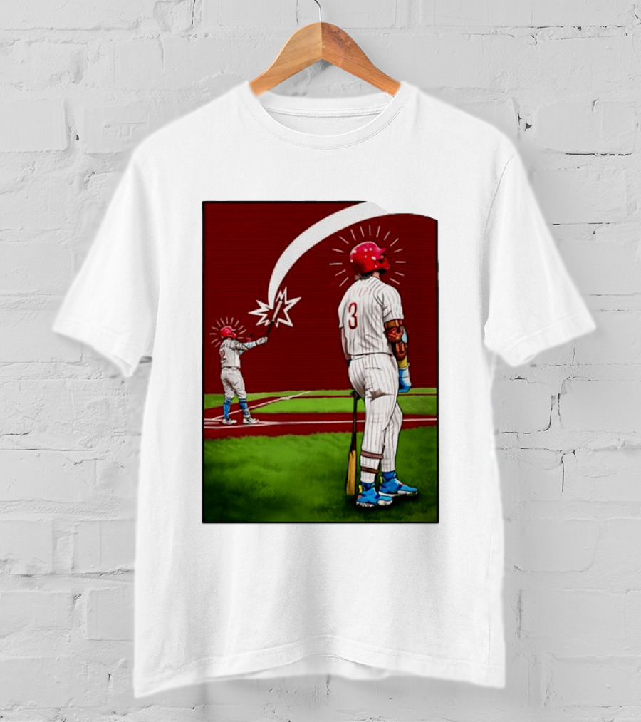 Kyle Schwarber Bryce Harper Philadelphia Phillies MLB Baseball Players T-Shirt