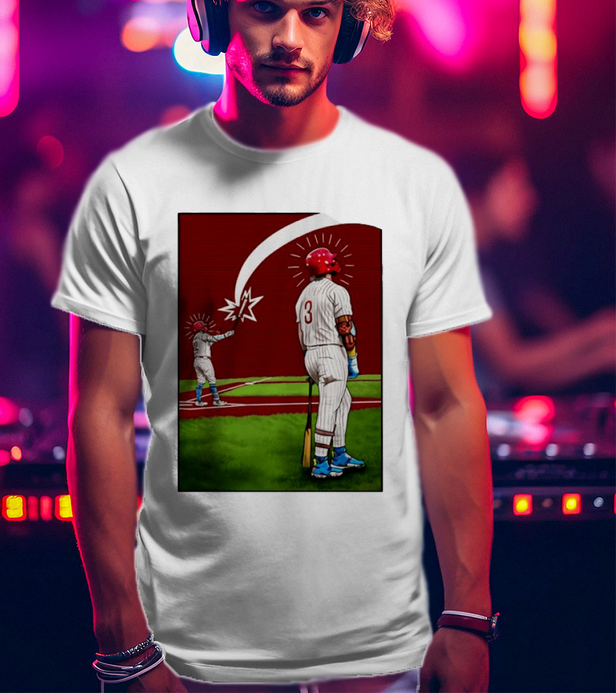 Kyle Schwarber Bryce Harper Philadelphia Phillies MLB Baseball Players T-Shirt