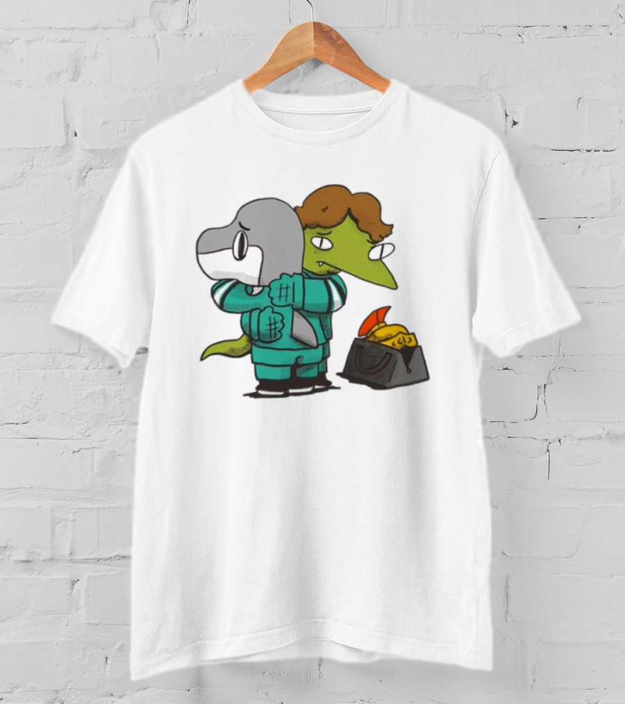 Macklin Celebrini San Jose Sharks NHL Hugging Hockey Characters T-Shirt