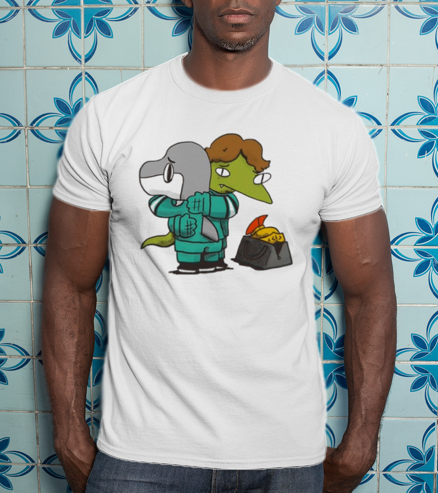 Macklin Celebrini San Jose Sharks NHL Hugging Hockey Characters T-Shirt