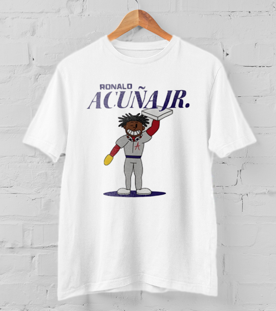 Ronald Acuna Jr Atlanta Braves Cartoon Character Summer Collection T-Shirt