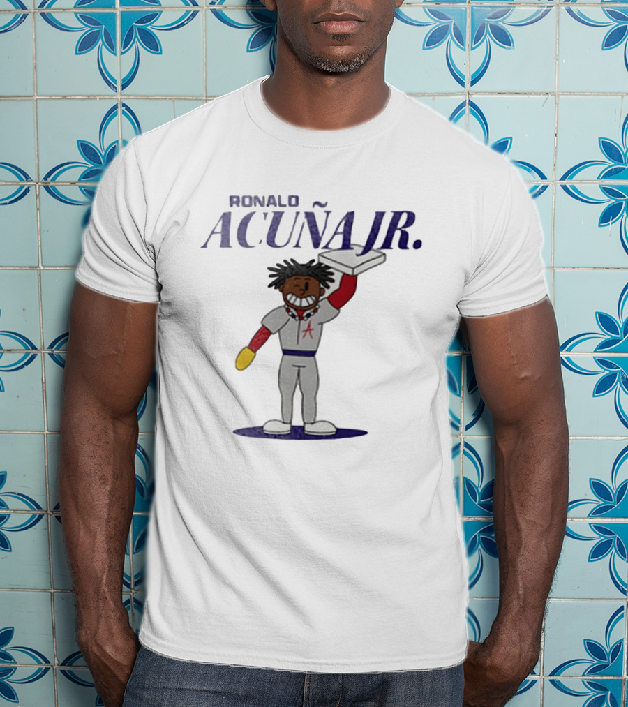 Ronald Acuna Jr Atlanta Braves Cartoon Character Summer Collection T-Shirt