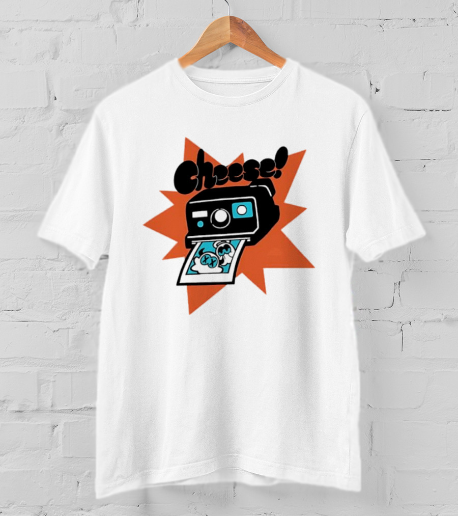 Skid And Pump Cheese Polaroid Spooky Month Camera T-Shirt