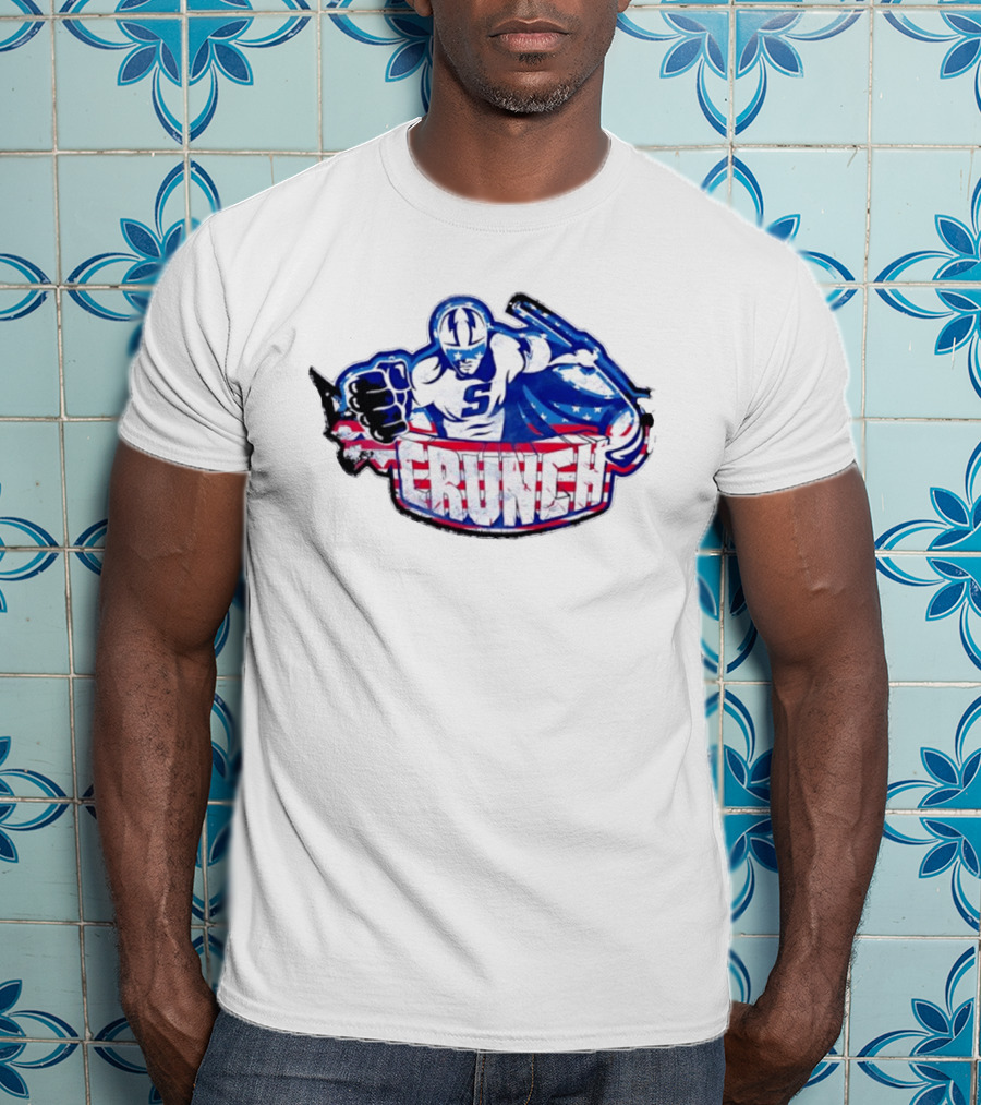 Syracuse Crunch Superhero Logo Stars And Stripes T-Shirt