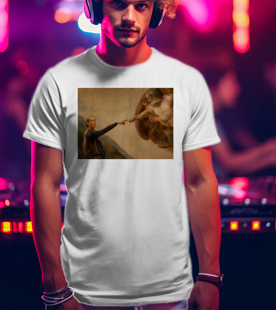 Creation Of Adam Indiana Fever Basketball Player T-Shirt