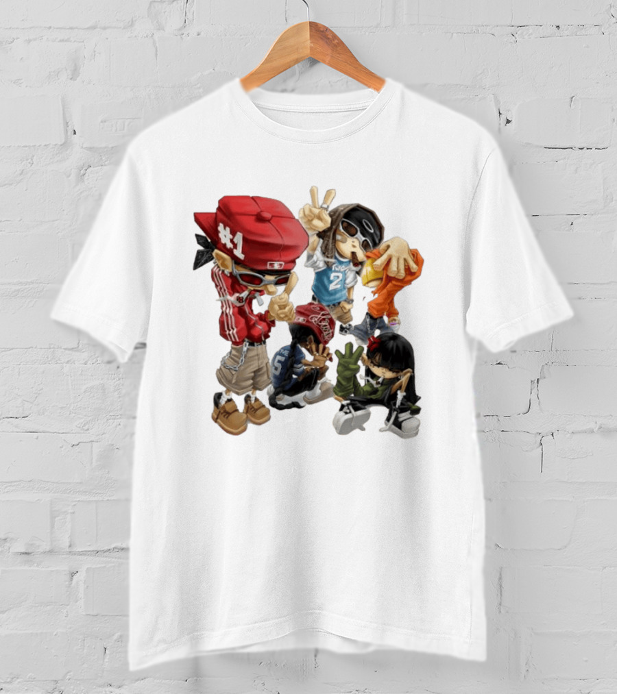 #1 Two Five Hip Hop Street Culture Characters Fashion T-Shirt