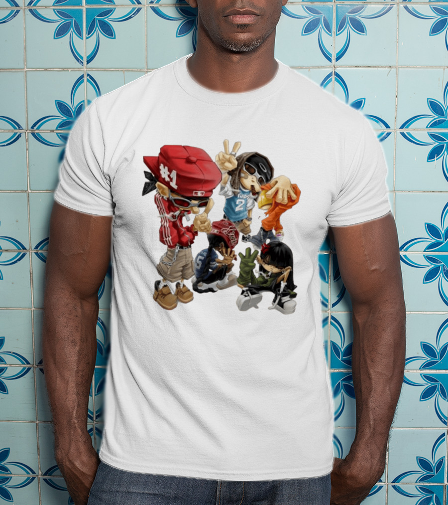 #1 Two Five Hip Hop Street Culture Characters Fashion T-Shirt