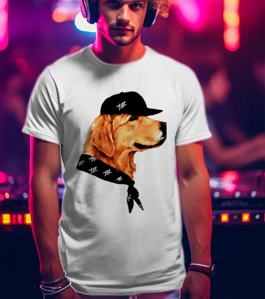 Ashton Kutcher Good Boy Dog Cap Bandana T-Shirt