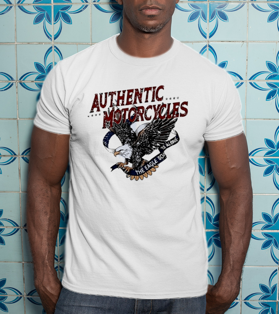 Authentic Motorcycles The Eagle Soars Alone T-Shirt