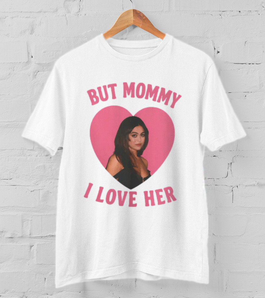 But Mommy I Love Her Pink Heart Design With Mika Abdalla Image T-Shirt