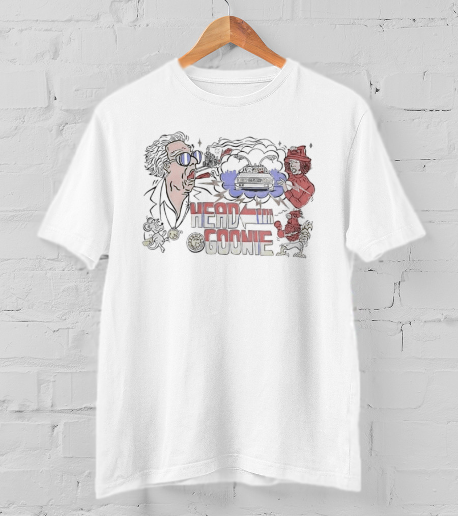 Doc Brown Marty McFly Back To The Future Head Goonie T-Shirt