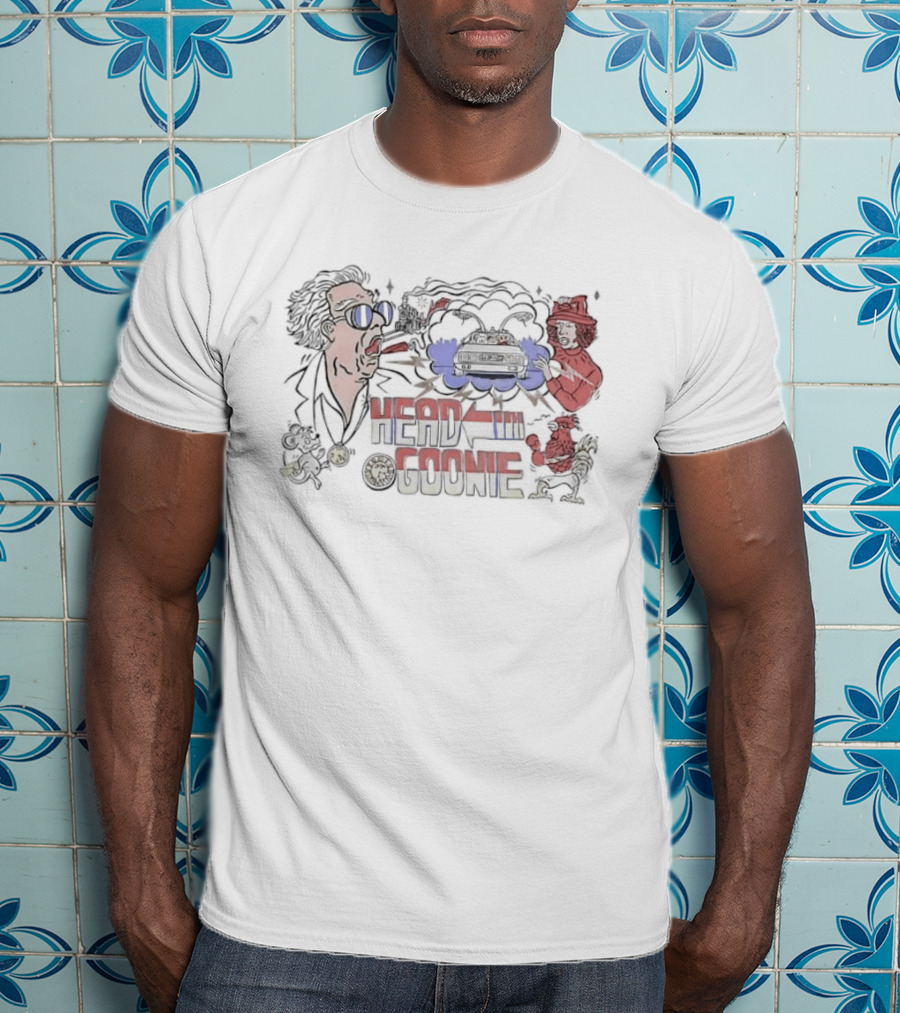Doc Brown Marty McFly Back To The Future Head Goonie T-Shirt