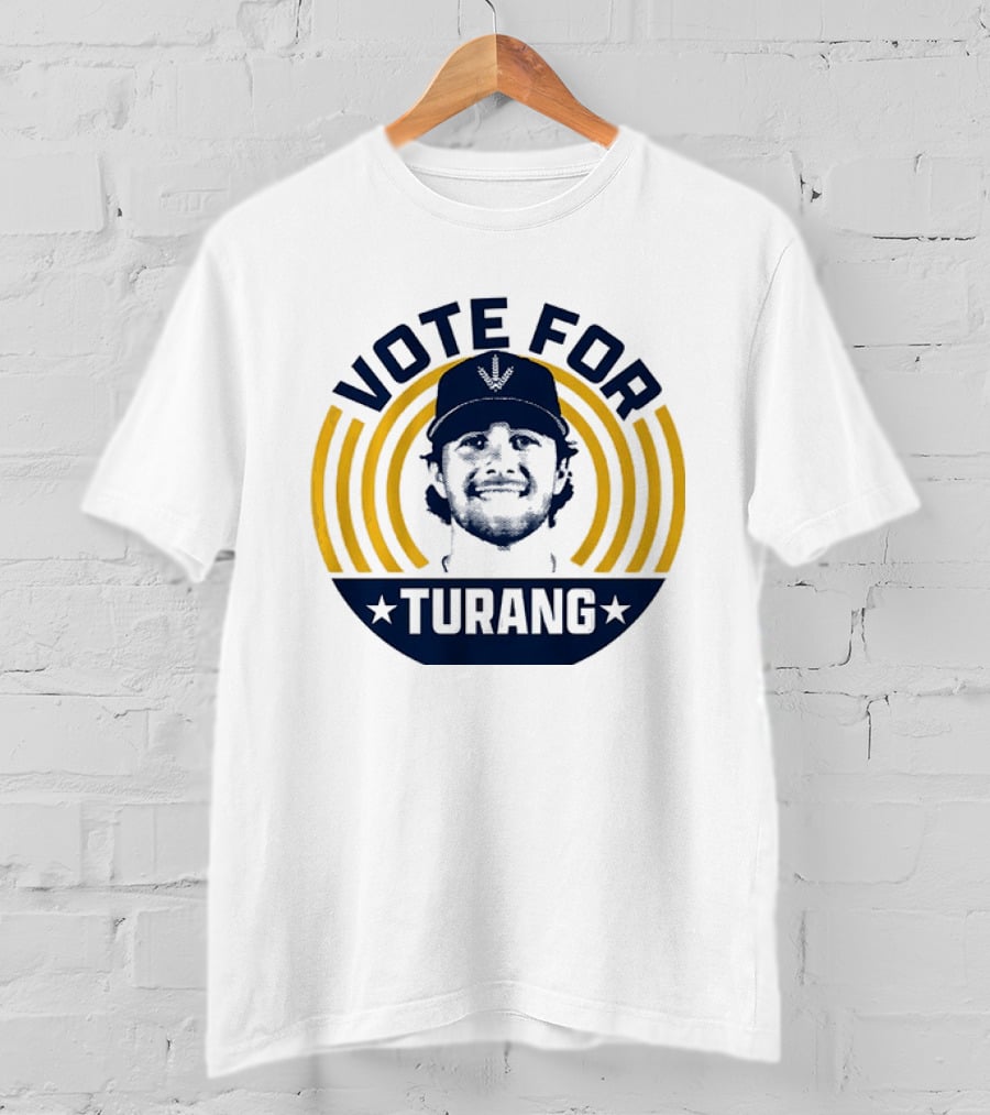 Vote For Brice Turang Milwaukee Brewers Baseball MLB Player T-Shirt