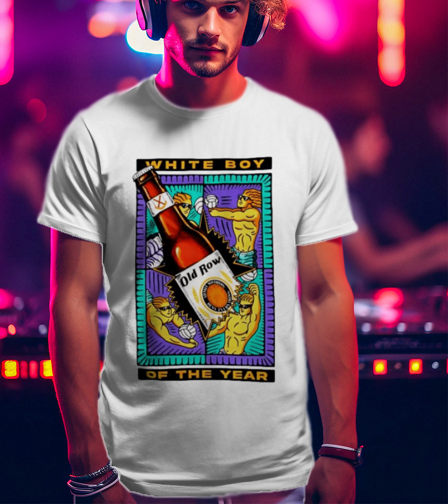 White Boy Of The Year Old Row Admit Nothing Deny Everything Volleyball T-Shirt