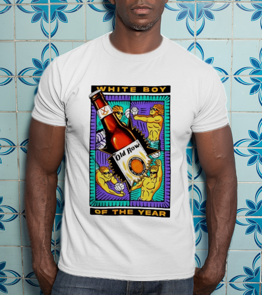 White Boy Of The Year Old Row Admit Nothing Deny Everything Volleyball T-Shirt
