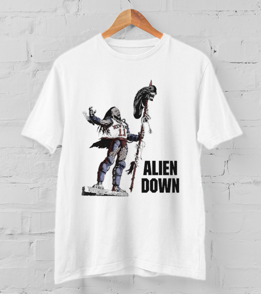 Jalen Brunson Alien Down Knicks Beat Spurs T-Shirt