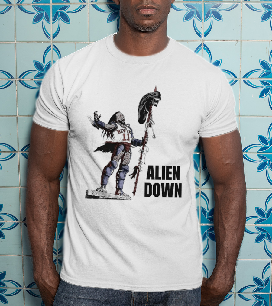 Jalen Brunson Alien Down Knicks Beat Spurs T-Shirt