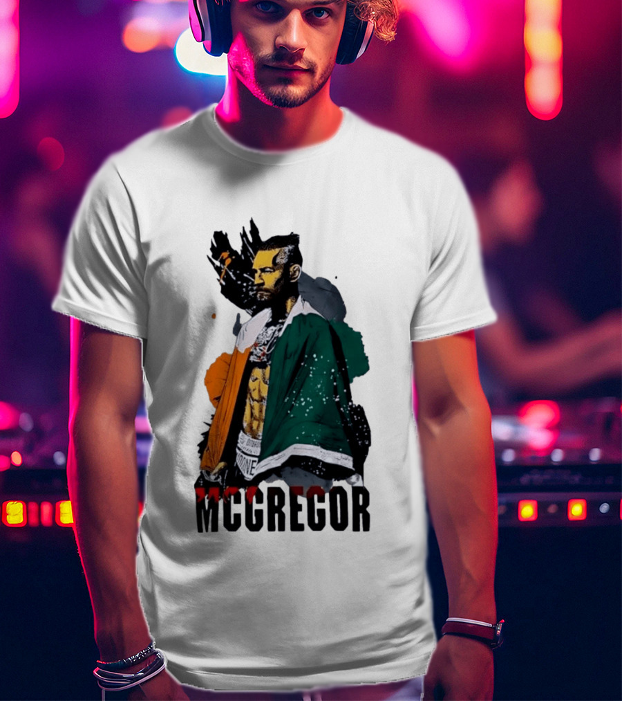 McGregor Irish Flag Warrior In The Cage T-Shirt