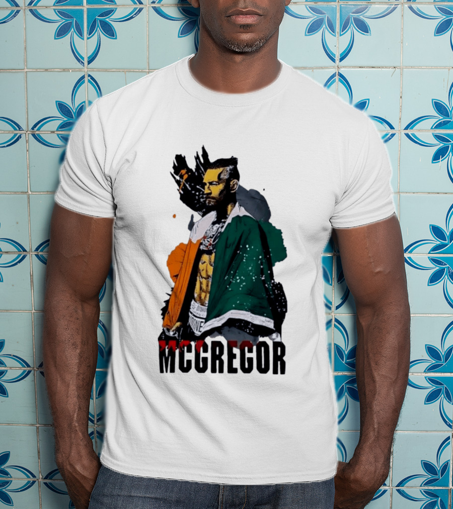 McGregor Irish Flag Warrior In The Cage T-Shirt