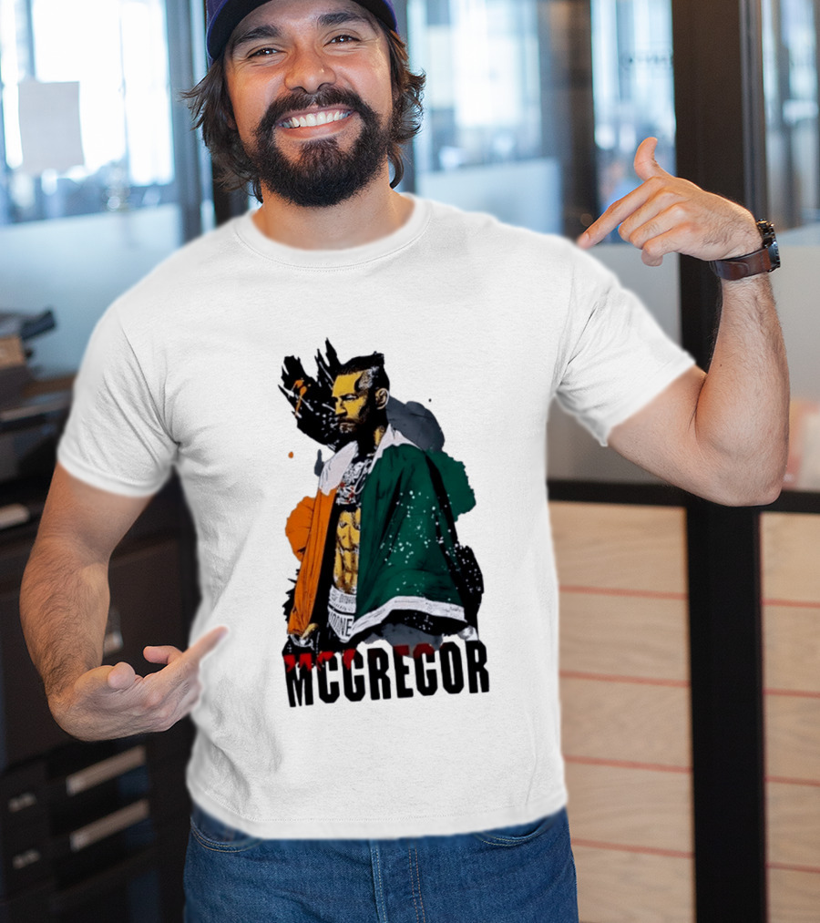 McGregor Irish Flag Warrior In The Cage T-Shirt