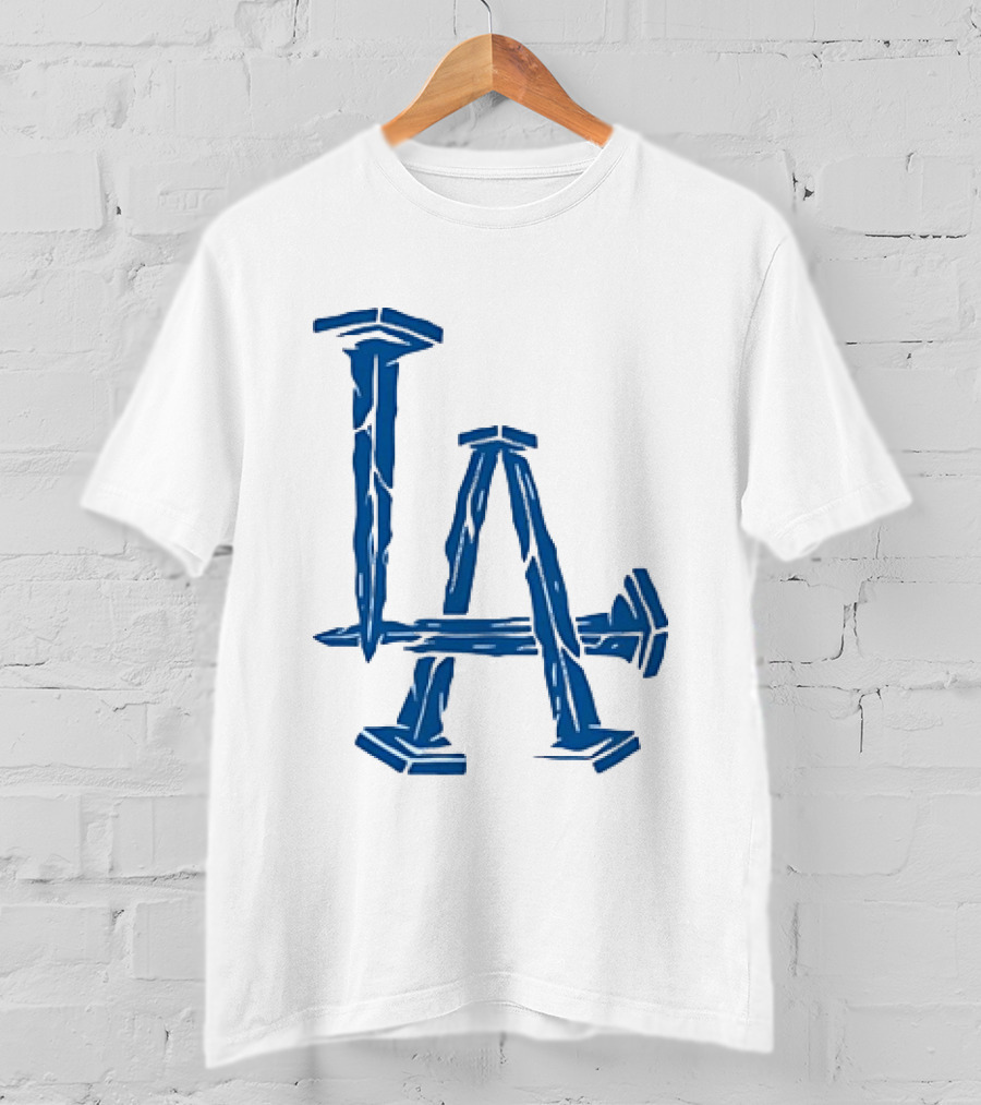 Los Angeles Dodgers LA Nails Baseball Team T-Shirt