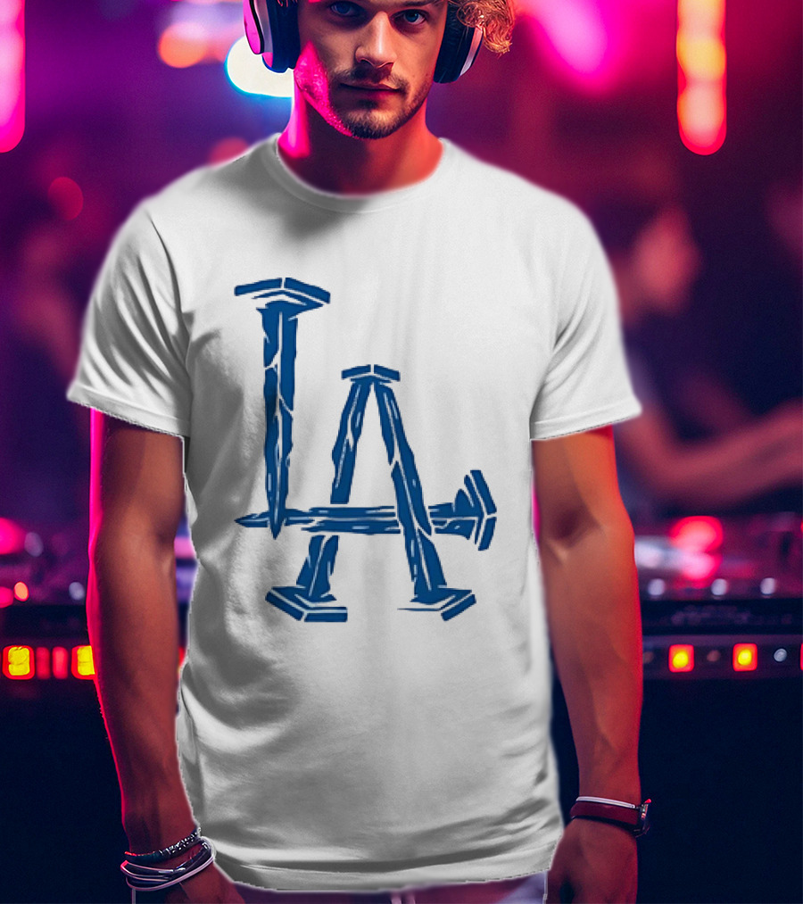Los Angeles Dodgers LA Nails Baseball Team T-Shirt