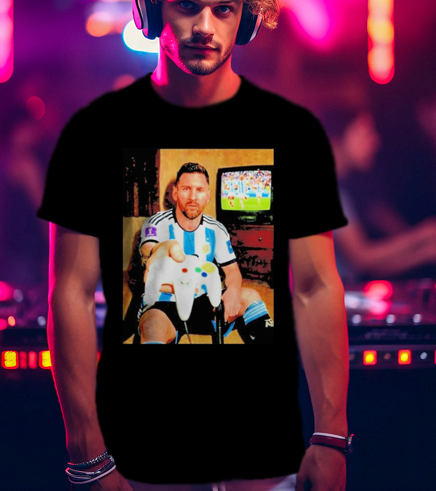 Argentina National Team Icon Lionel Messi Gaming Experience T-Shirt