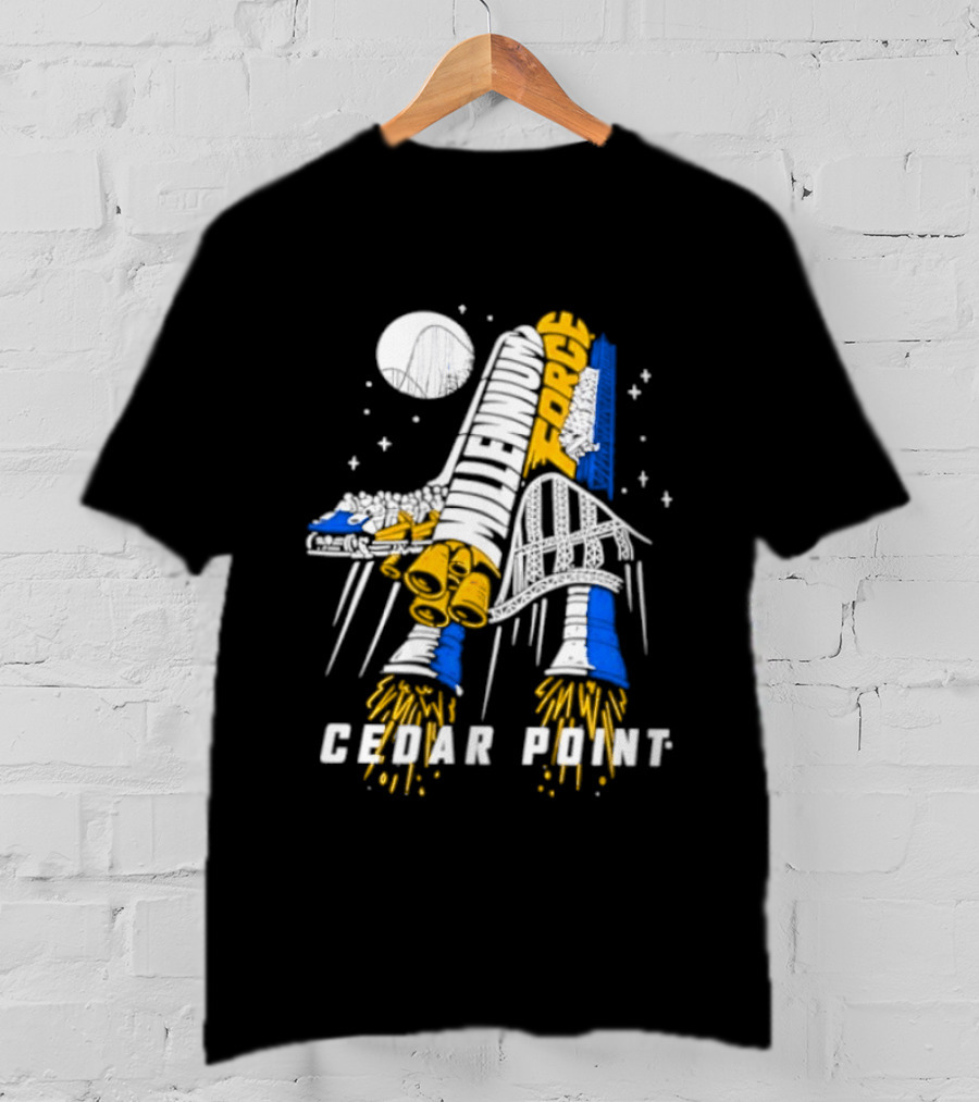 Millennium Force Cedar Point Space Rocket Shuttle Adventure T-Shirt