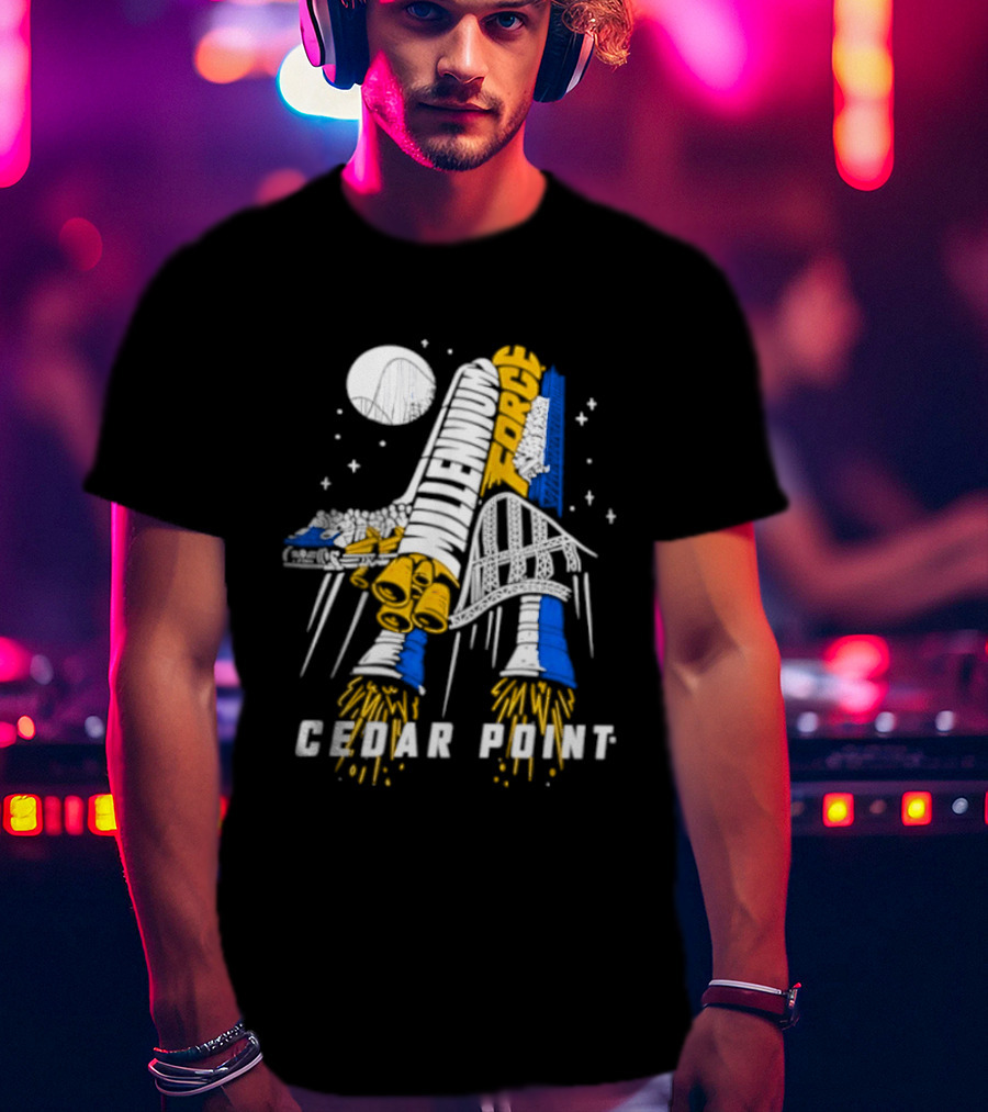 Millennium Force Cedar Point Space Rocket Shuttle Adventure T-Shirt