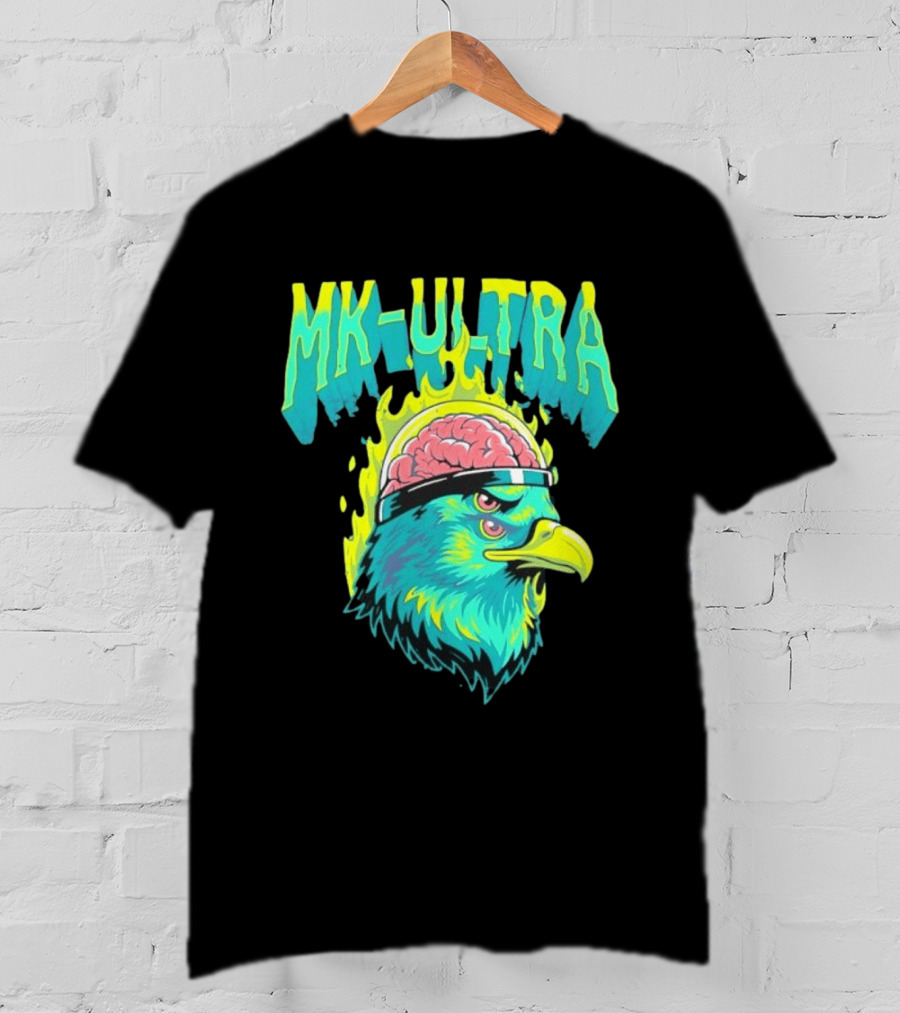 MK Ultra Eagle Brain Helmet T-Shirt