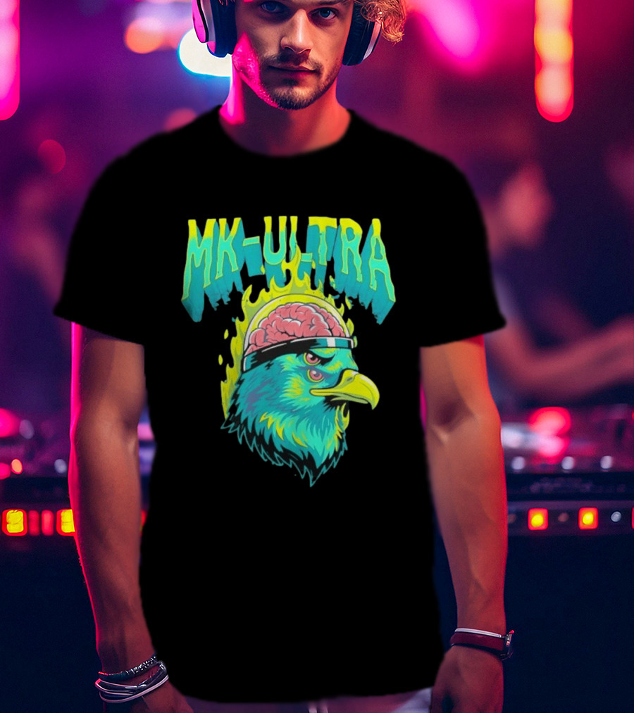 MK Ultra Eagle Brain Helmet T-Shirt
