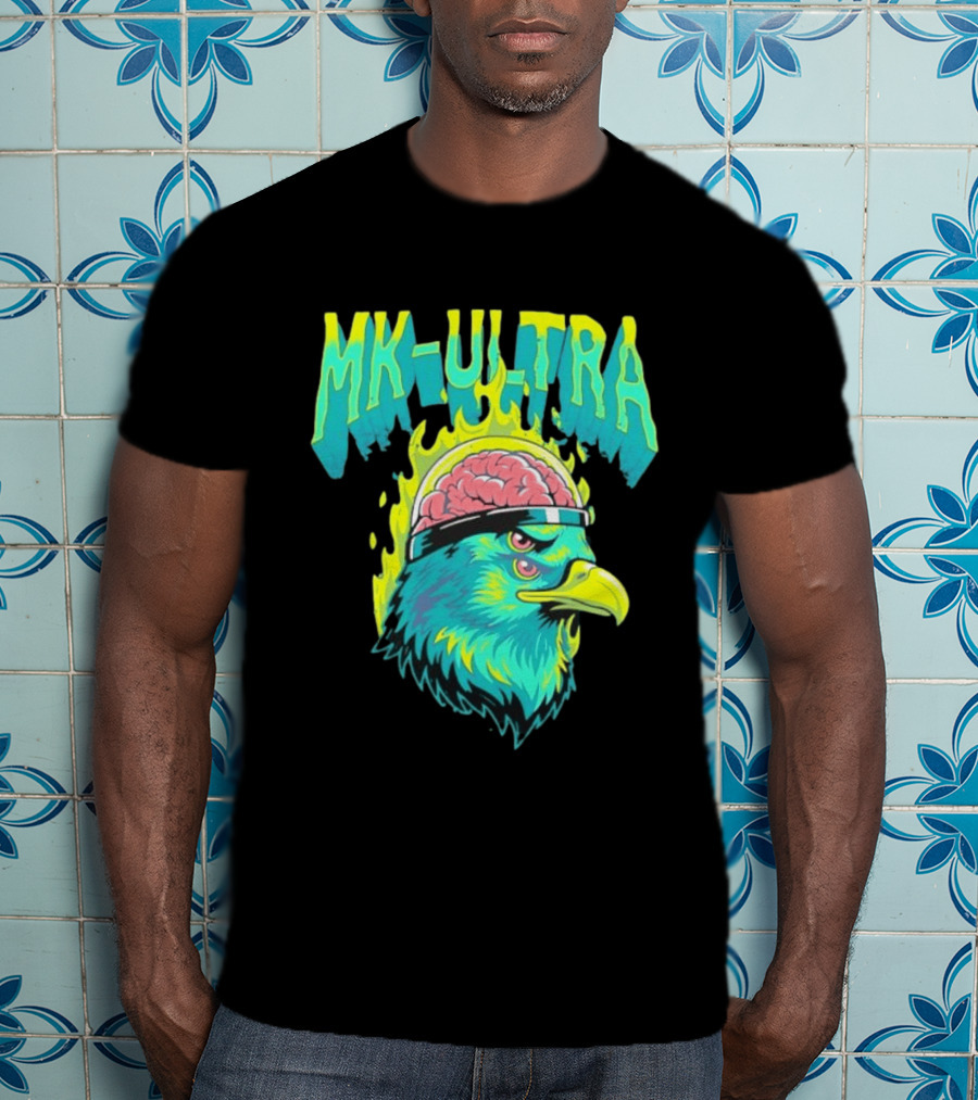 MK Ultra Eagle Brain Helmet T-Shirt