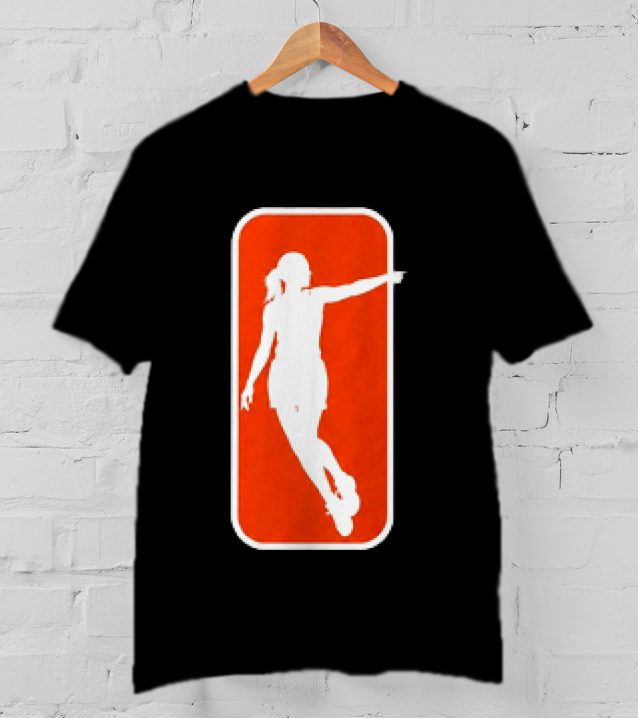 Sophie Cunningham Pointing Pose Red And White T-Shirt