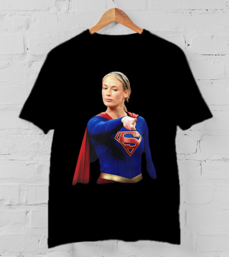 Supergirl Sophie Cunningham Pointing Indiana Fever WNBA T-Shirt