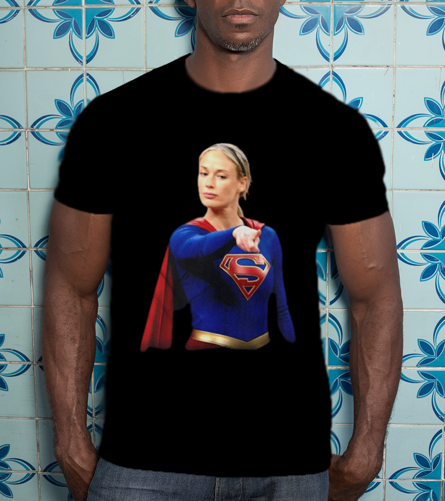 Supergirl Sophie Cunningham Pointing Indiana Fever WNBA T-Shirt