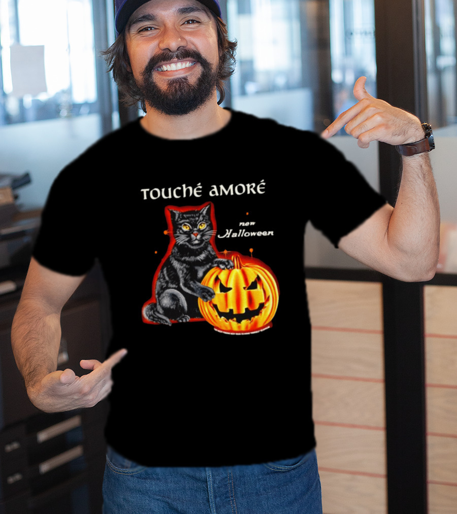 Touche Amore Black Cat Jack O Lantern New Halloween You Keep Finding New Ways T-Shirt