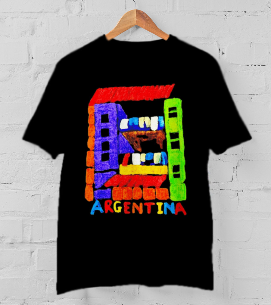 Celebrate Argentina Painted Colorful Urban Architecture T-Shirt