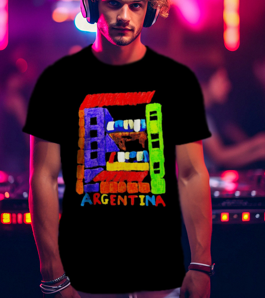 Celebrate Argentina Painted Colorful Urban Architecture T-Shirt