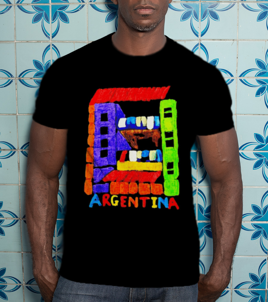 Celebrate Argentina Painted Colorful Urban Architecture T-Shirt